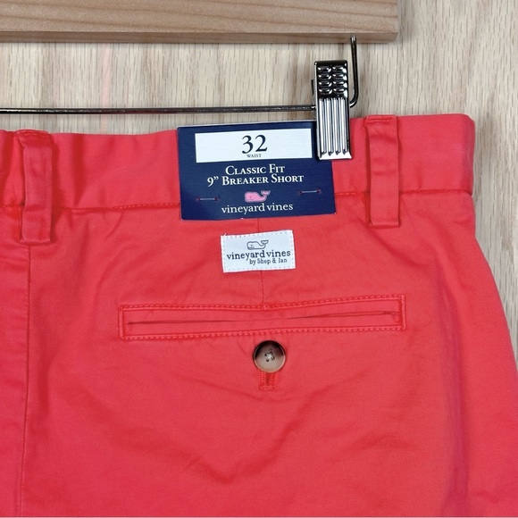 Vineyard Vines 9 Inch Stretch Breaker Shorts in Papaya Punch - Picture 5 of 7